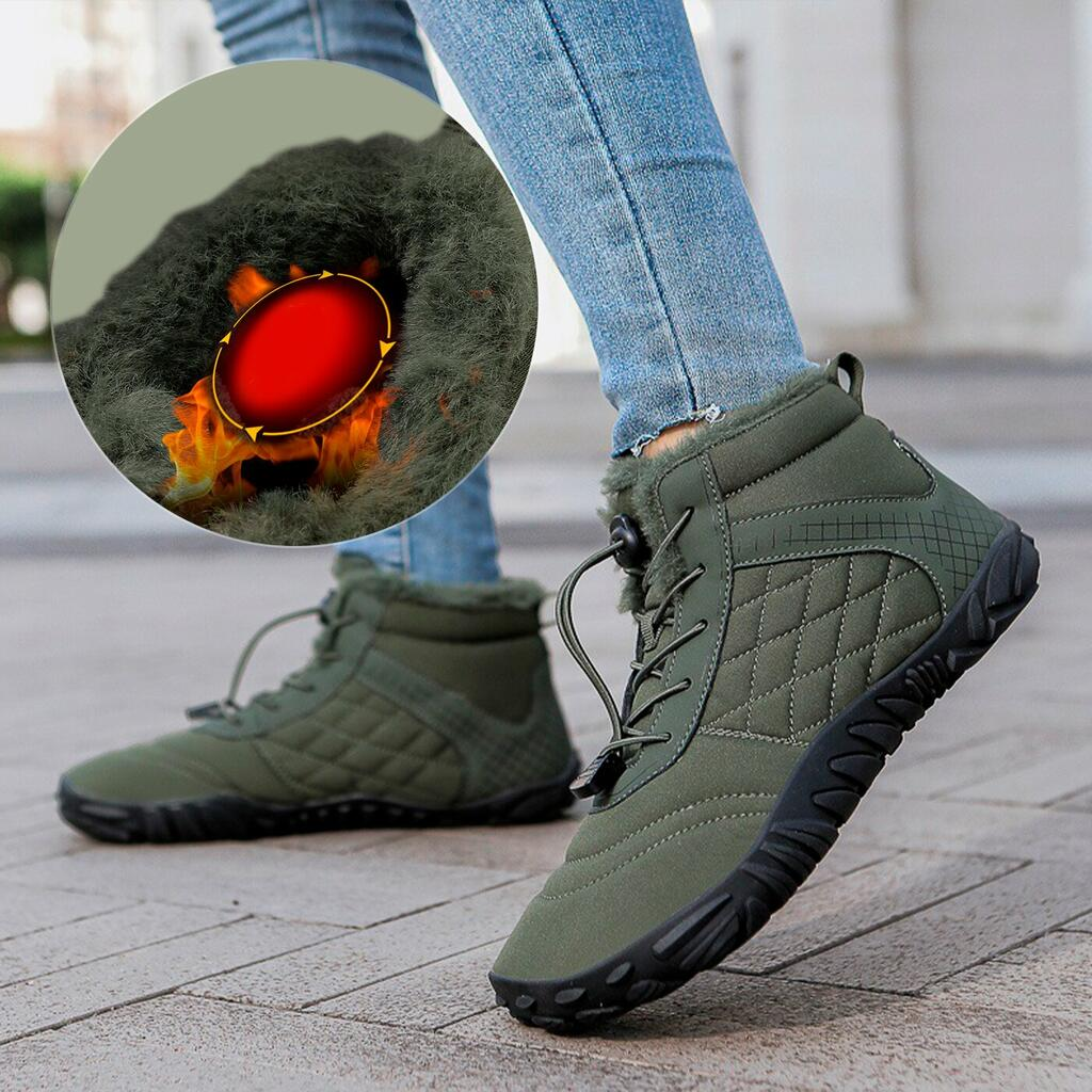 (⏳NOW ON: 70% OFF Sale! 🔥)Ergonomic Winter Boots with Zero-Drop Support, Wide Toe Box & 360° Fleece Lining