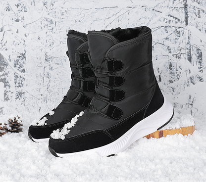 (⏳NOW ON: 70% OFF Sale! 🔥)Women Boots Autumn and Winter Women's Snow Boots Thick soled Lace up Thermal Shoes Outdoor Shoes