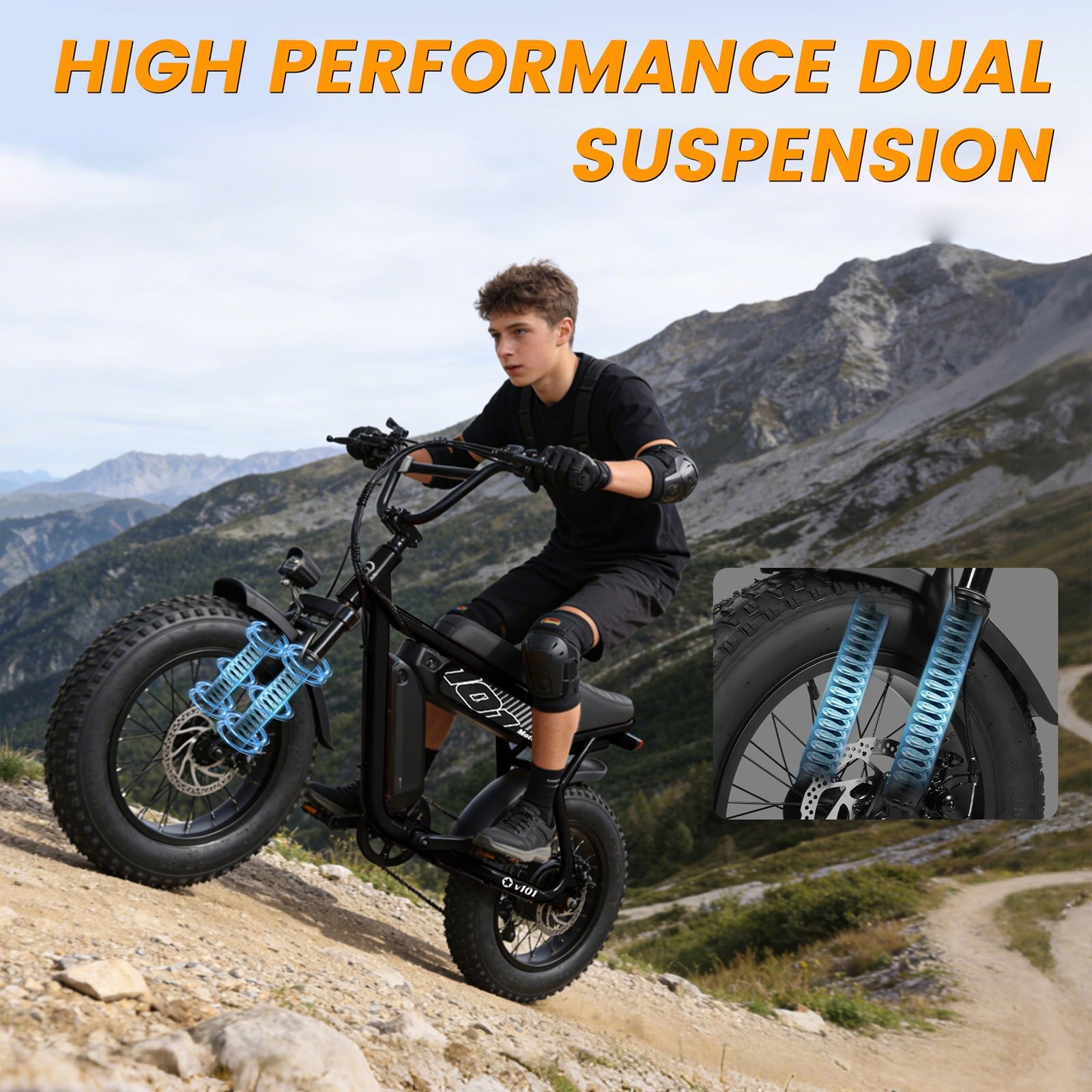 16" Fat Tire E-Bike | 1500W Peak | Dual Suspension