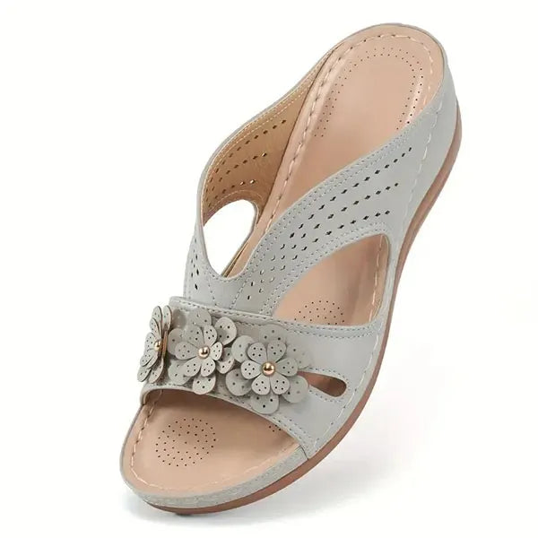 🌞LAST DAY 50% OFF⏰Women's Flowers Decor Arch Support Sandals