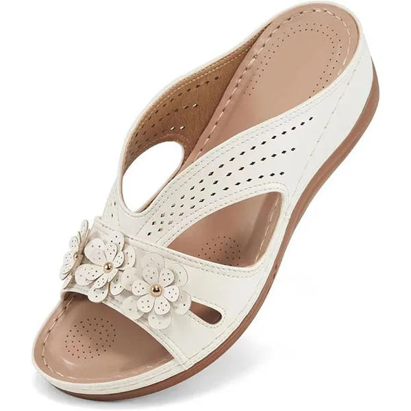 🌞LAST DAY 50% OFF⏰Women's Flowers Decor Arch Support Sandals