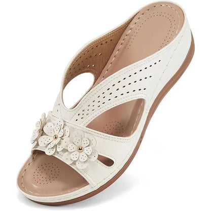 🌞LAST DAY 50% OFF⏰Women's Flowers Decor Arch Support Sandals