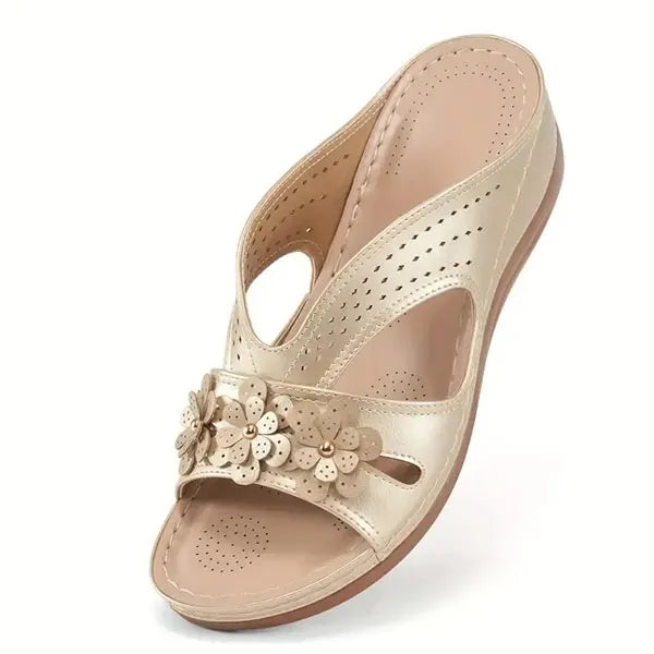 🌞LAST DAY 50% OFF⏰Women's Flowers Decor Arch Support Sandals