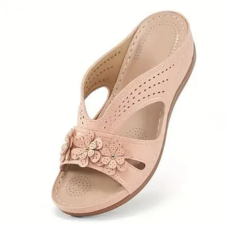 🌞LAST DAY 50% OFF⏰Women's Flowers Decor Arch Support Sandals
