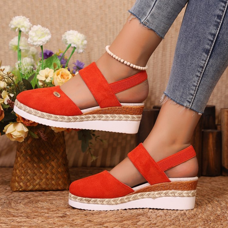 Elastic Ankle Strap Sandals