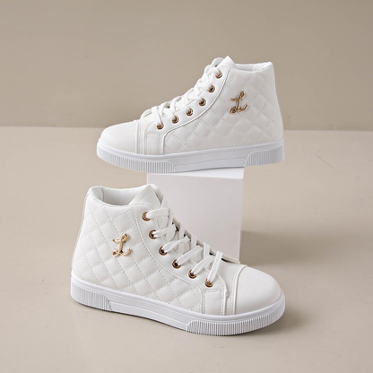 (⏳NOW ON: 70% OFF Sale! 🔥)Women’s Platform Comfort Sneakers – Breathable Lace-Up Walking Shoes
