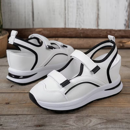 Women Orthopedic Sandals, Arch Support Walking Sneakers, Adjustable Corrective Shoes Plantar Fasciitis Relief