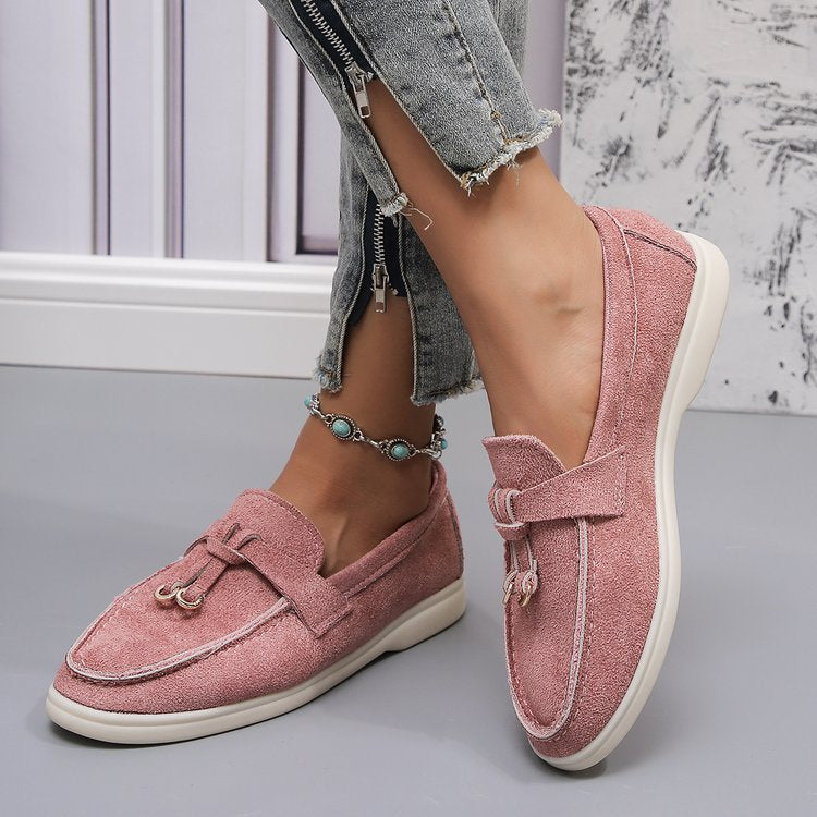 💝Summer Sale⭐Comfortable Women's Slip-On Sneakers: Casual Flat Loafers for Walking