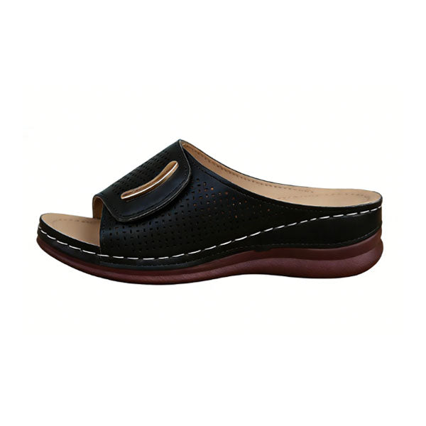 🔥Mother‘s Day 49% OFF — Peep Toe Hollow Out Orthopedic Slippers