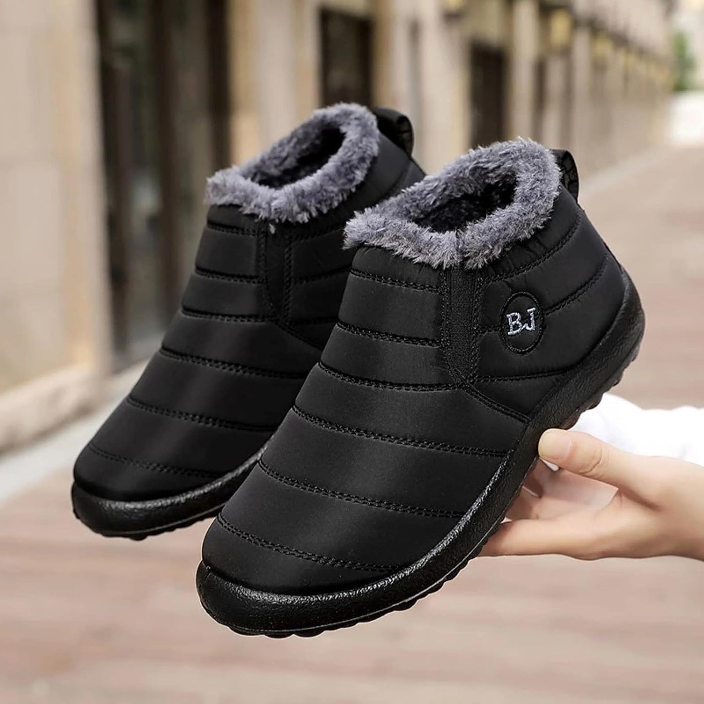 Winter Snow Boots for Women Anti-Skid House Shoes Ankle Boots Indoor Outdoor