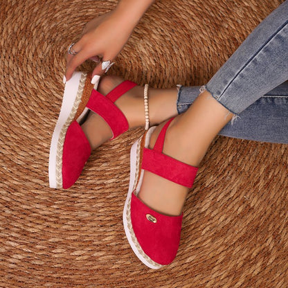 Elastic Ankle Strap Sandals