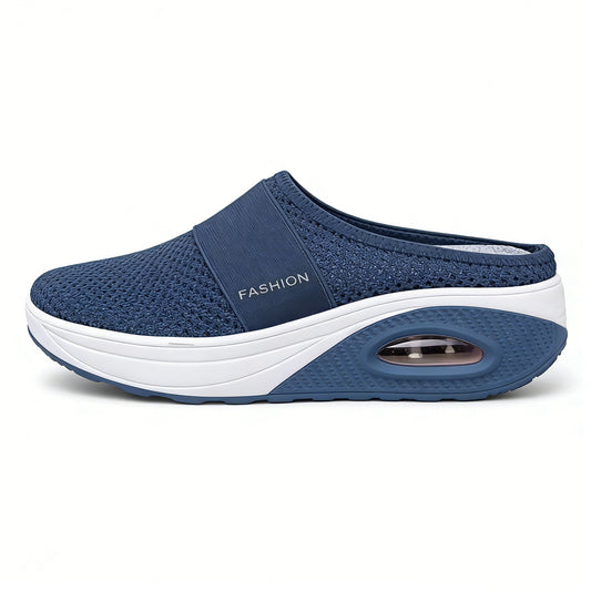 Diabetic Air-Cushion Slip-On Walking Shoes, Orthopedic Diabetic Slippers, with Arch-Support for Women