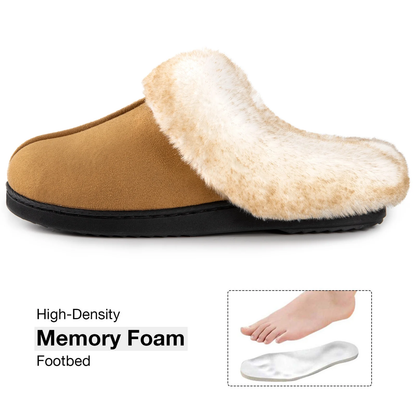 (⏳NOW ON: 70% OFF Sale! 🔥)Women’s Winter Fuzzy Lined Warm Indoor Outdoor Slippers