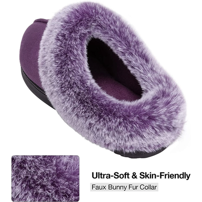 (⏳NOW ON: 70% OFF Sale! 🔥)Women’s Winter Fuzzy Lined Warm Indoor Outdoor Slippers