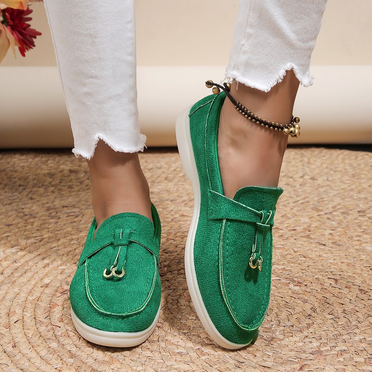 💝Summer Sale⭐Comfortable Women's Slip-On Sneakers: Casual Flat Loafers for Walking