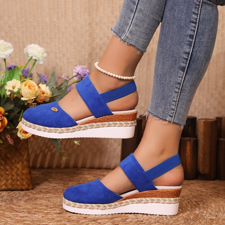 Elastic Ankle Strap Sandals