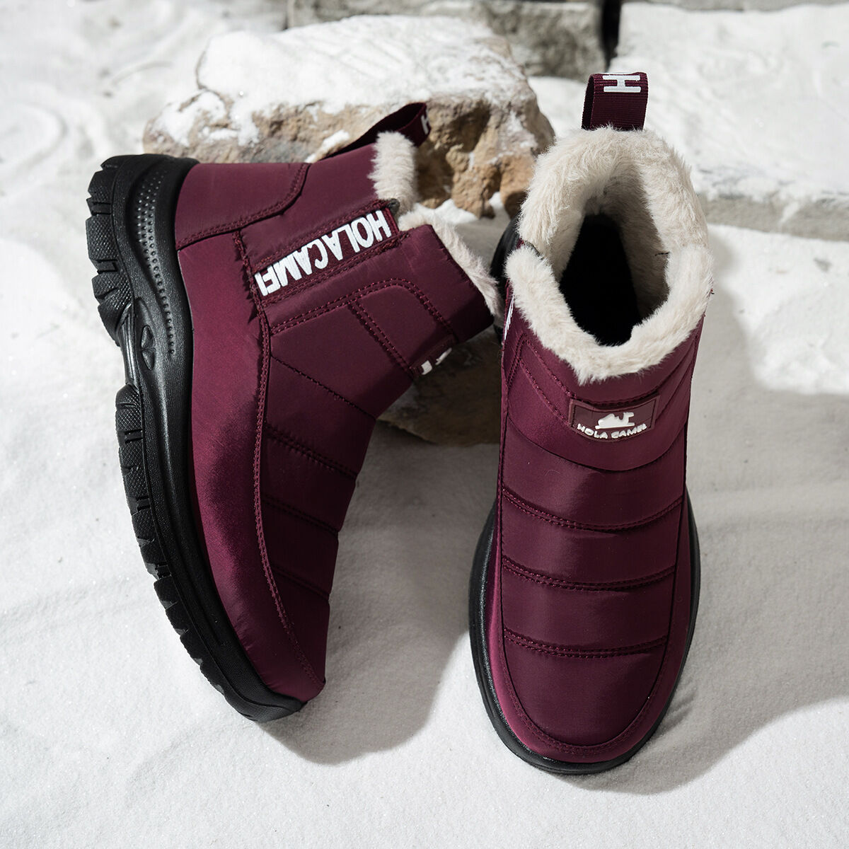 (⏳NOW ON: 50% OFF Sale! 🔥)Waterproof Anti-Slip Winter Snow Boots for Men & Women, Warm Fur-Lined Outdoor Boots