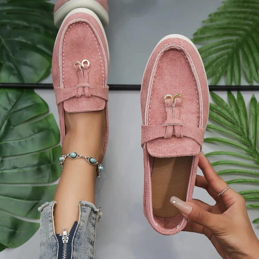 💝Summer Sale⭐Comfortable Women's Slip-On Sneakers: Casual Flat Loafers for Walking
