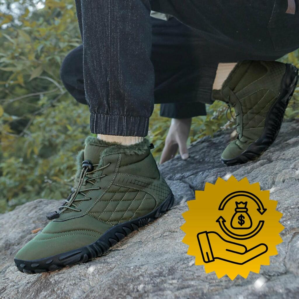 (⏳NOW ON: 70% OFF Sale! 🔥)Ergonomic Winter Boots with Zero-Drop Support, Wide Toe Box & 360° Fleece Lining