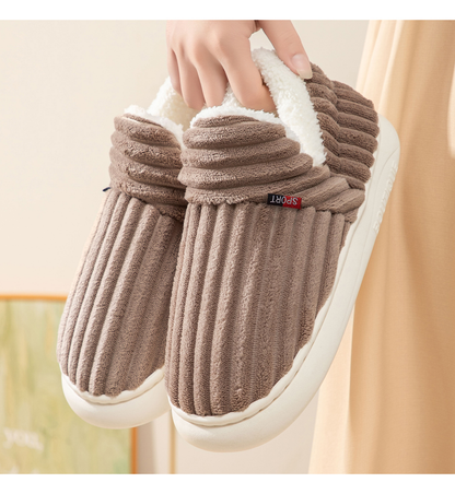 (⏳NOW ON: 70% OFF Sale! 🔥)Warm Non-Slip Lightweight Breathable Slippers for Men & Women – Indoor Outdoor Winter Shoes