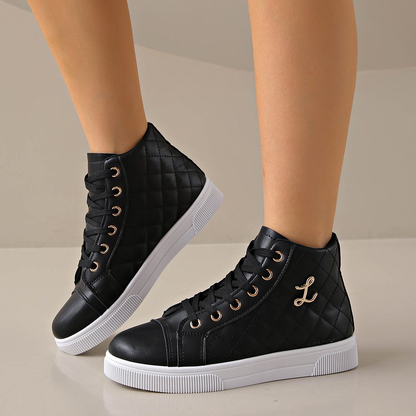 (⏳NOW ON: 70% OFF Sale! 🔥)Women’s Platform Comfort Sneakers – Breathable Lace-Up Walking Shoes