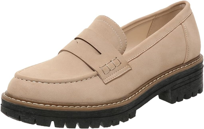 (⏳NOW ON: 70% OFF Sale! 🔥)Women’s Chunky Platform Loafers – Comfortable Slip-On Work & Casual Shoes