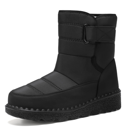 (⏳NOW ON: 50% OFF Sale! 🔥)Women’s Waterproof Fur-Lined Winter Boots, Non-Slip Warm Slip-On Snow Ankle Booties for Outdoor Comfort