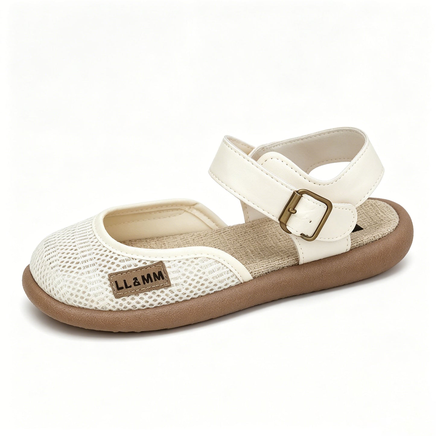 Women Closed Toe Arch Support Sandals, Breathable Mesh Adjustable Buckle Flat Summer Shoes, All Day Comfort & Plantar Fasciitis Relief