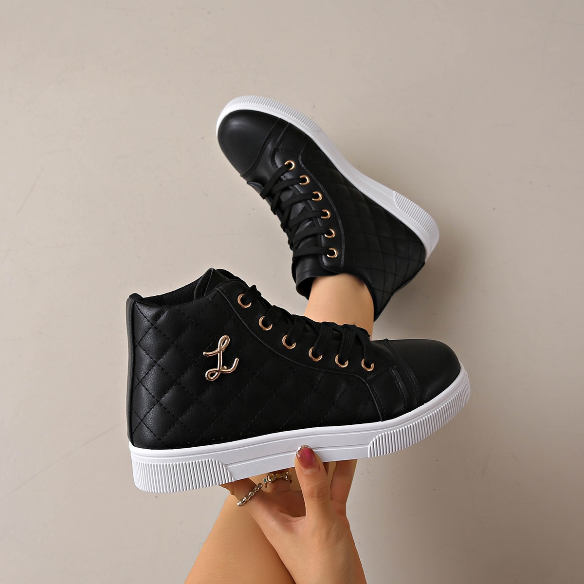 (⏳NOW ON: 70% OFF Sale! 🔥)Women’s Platform Comfort Sneakers – Breathable Lace-Up Walking Shoes
