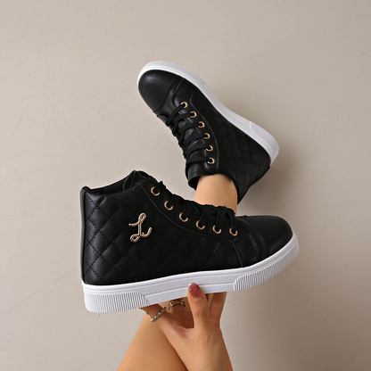 (⏳NOW ON: 70% OFF Sale! 🔥)Women’s Platform Comfort Sneakers – Breathable Lace-Up Walking Shoes