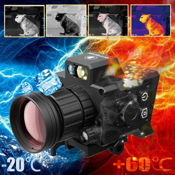 640×512 Clip-On Thermal Monocular | WIFI Tactical Infrared Scope 4 Color Palette