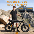 16" Fat Tire E-Bike | 1500W Peak | Dual Suspension