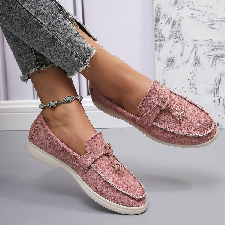 💝Summer Sale⭐Comfortable Women's Slip-On Sneakers: Casual Flat Loafers for Walking