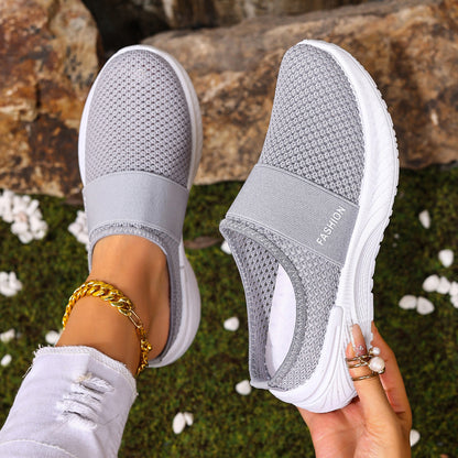 Air Cushion Slip-On Mules – Arch Support & Breathable for Walking