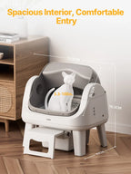 Smart Open Top Self-Cleaning Cat Litter Box