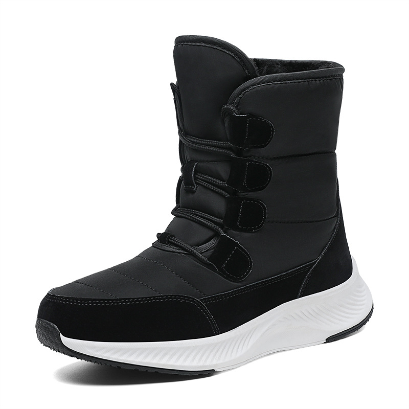 (⏳NOW ON: 70% OFF Sale! 🔥)Women Boots Autumn and Winter Women's Snow Boots Thick soled Lace up Thermal Shoes Outdoor Shoes