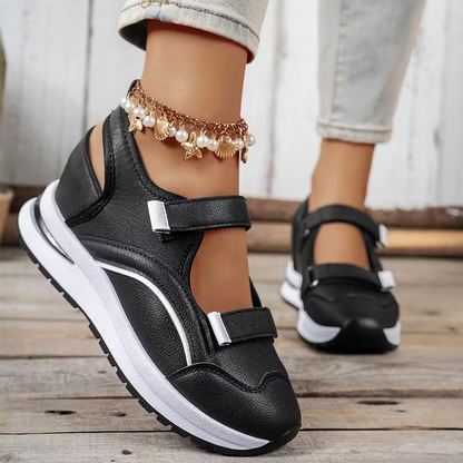 Women Orthopedic Sandals, Arch Support Walking Sneakers, Adjustable Corrective Shoes Plantar Fasciitis Relief