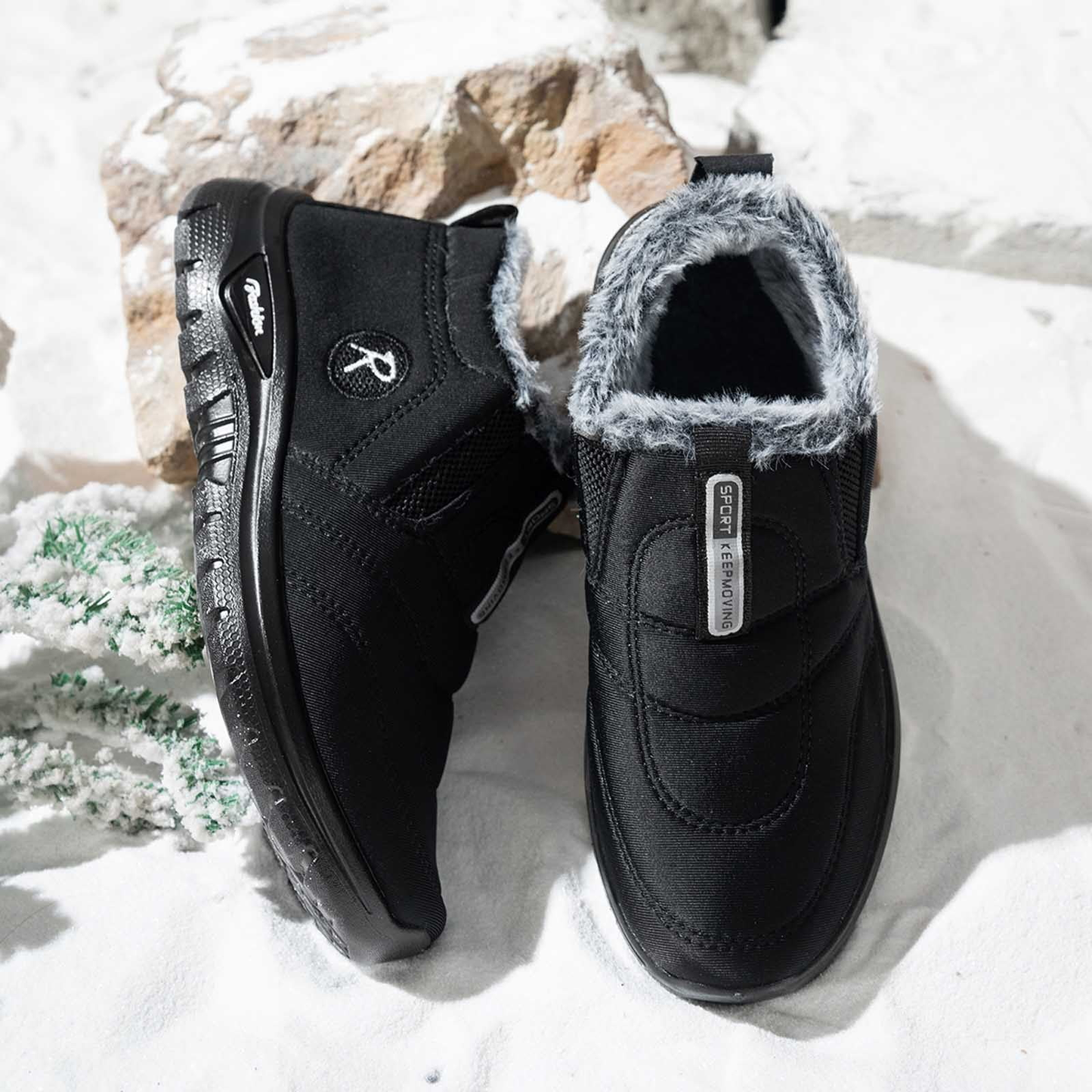 (⏳NOW ON: 50% OFF Sale! 🔥)Snow Boots for Women Slip on Winter Warm Shoes Fashion