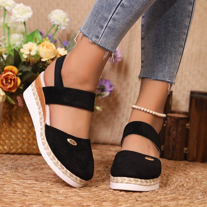 Elastic Ankle Strap Sandals