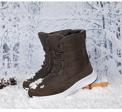 (⏳NOW ON: 70% OFF Sale! 🔥)Women Boots Autumn and Winter Women's Snow Boots Thick soled Lace up Thermal Shoes Outdoor Shoes