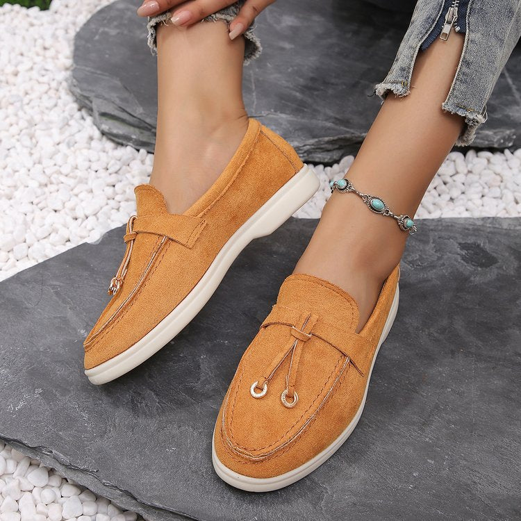 💝Summer Sale⭐Comfortable Women's Slip-On Sneakers: Casual Flat Loafers for Walking