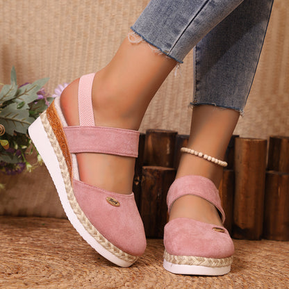 Elastic Ankle Strap Sandals