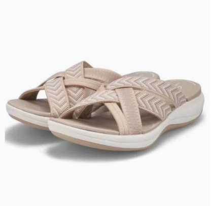 Hufu Women's Orthopaedic Sandals, Lightweight Comfortable Sandals with Arch Support, Summer Non-Slip Sandals, Leisure Slippers for Women