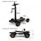 Foldable 4 Wheel Electric Golf Scooter Rideable Golf Trolley