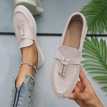 💝Summer Sale⭐Comfortable Women's Slip-On Sneakers: Casual Flat Loafers for Walking