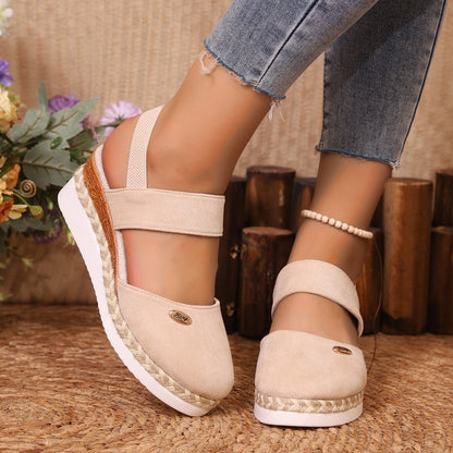 Elastic Ankle Strap Sandals