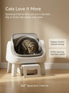 Smart Open Top Self-Cleaning Cat Litter Box