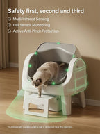 Smart Open Top Self-Cleaning Cat Litter Box