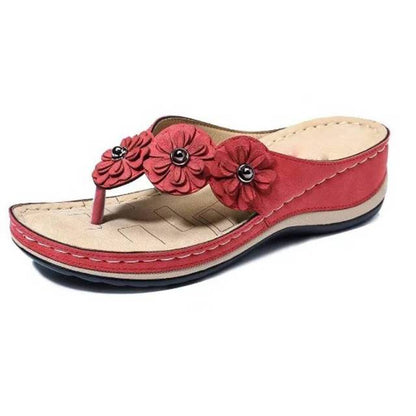 Women's Lightweight Flowers Clip Toe Sandals