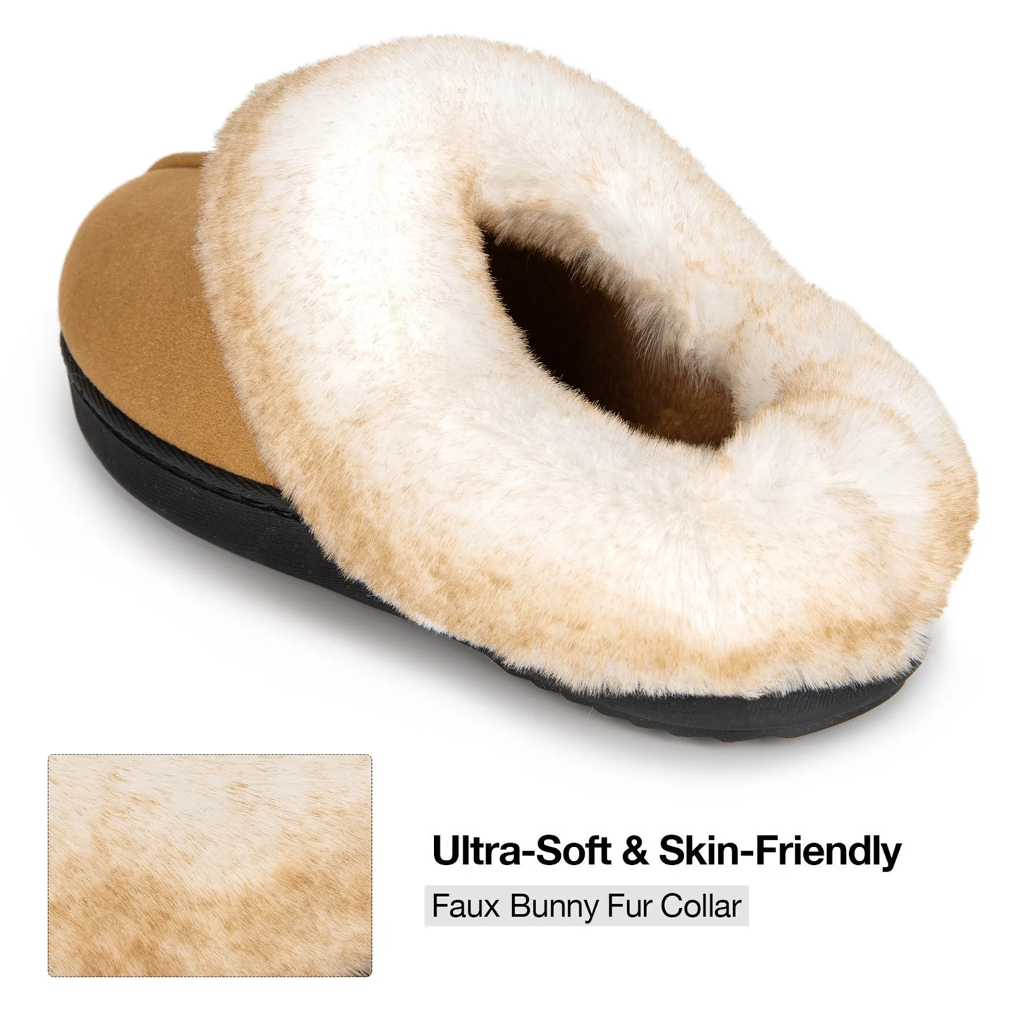 (⏳NOW ON: 70% OFF Sale! 🔥)Women’s Winter Fuzzy Lined Warm Indoor Outdoor Slippers
